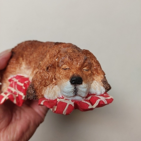 Vintage Hand-painted Sleeping Spaniel Leash/Key Holder - Picture 12 of 12